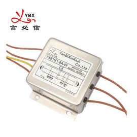 6A 220V Three Phase EMI Filter Mechanical Equipment Power Line Output