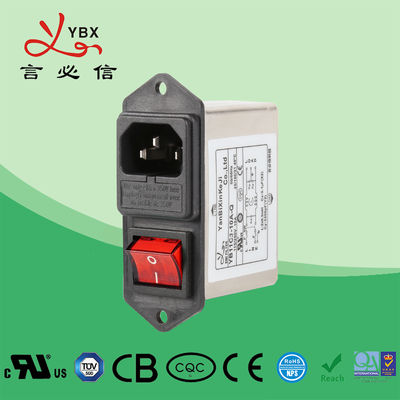 Yanbixin Low Pass Active EMI Power Filter , Single Phase Filter With Fuse Socket