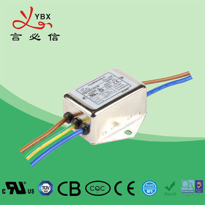 6A 250VAC EMC Single Line Filter Low Pass Emi Filter For Power Supply