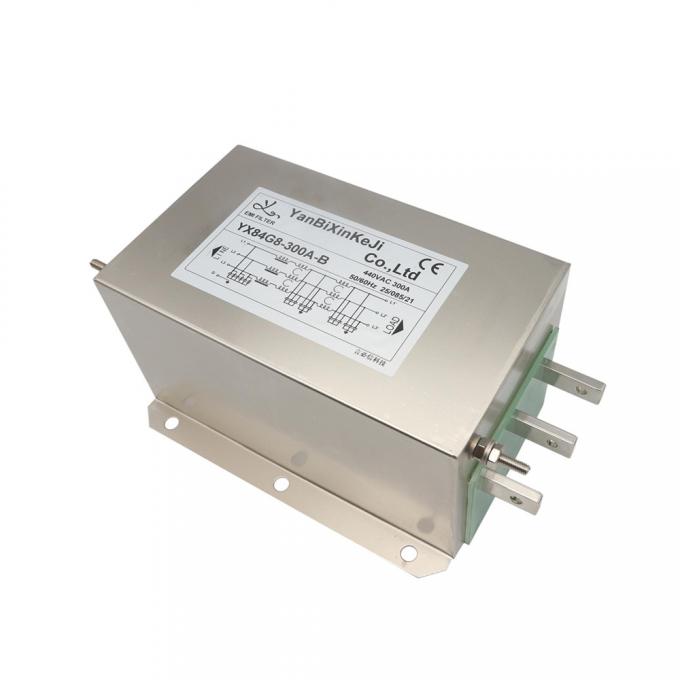 300A High Current Three Phase Three Wire Filter 440V High Voltage RFI ...